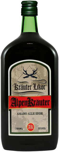 Лікер Alpen Krauter Amaro Alle Erbe 35% 0.7л 